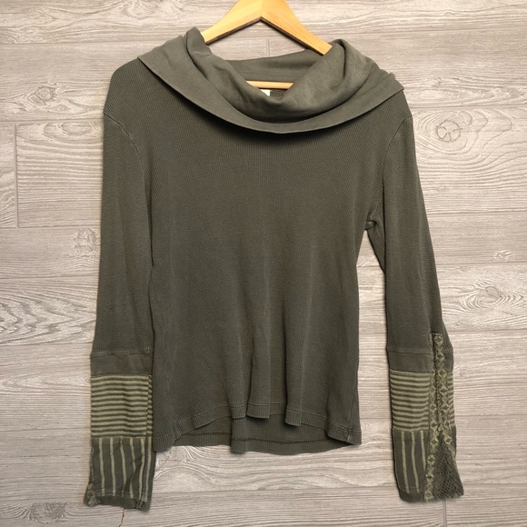 Sundance Tops - Sundance Cowell Neck Green Thermal Size S